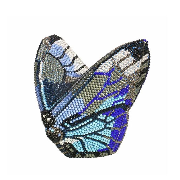 Luxury Butterfly Rhinestone Evening Bag Ladies Crystal...